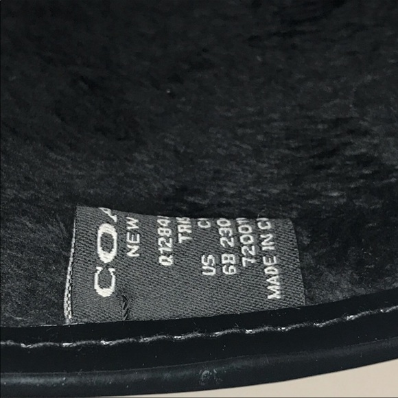 Coach Rain Boots Woman’s 6B Tristee Black - Picture 6 of 8